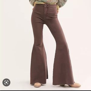 Free People Just float on flare jeans in lilac